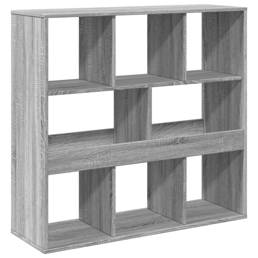 vidaXL Bücherregal Raumteiler Grau Sonoma 100x33x94,5 günstig online kaufen
