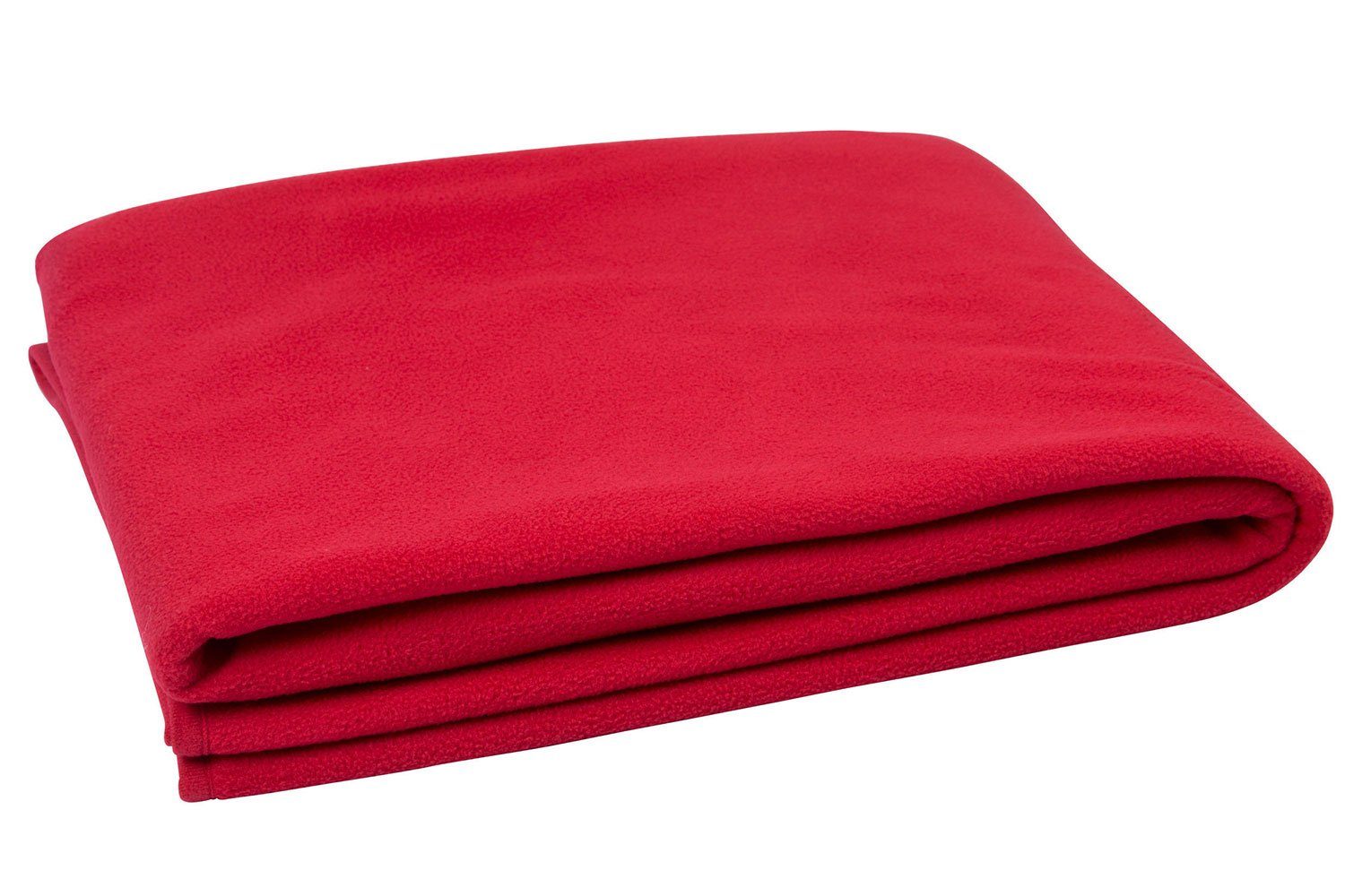 Wohndecke, ZOLLNER, hochwertiges Einfassband, 130 x 170 cm, 100% Polyester, in vielen modernen Farben verfügbar rot