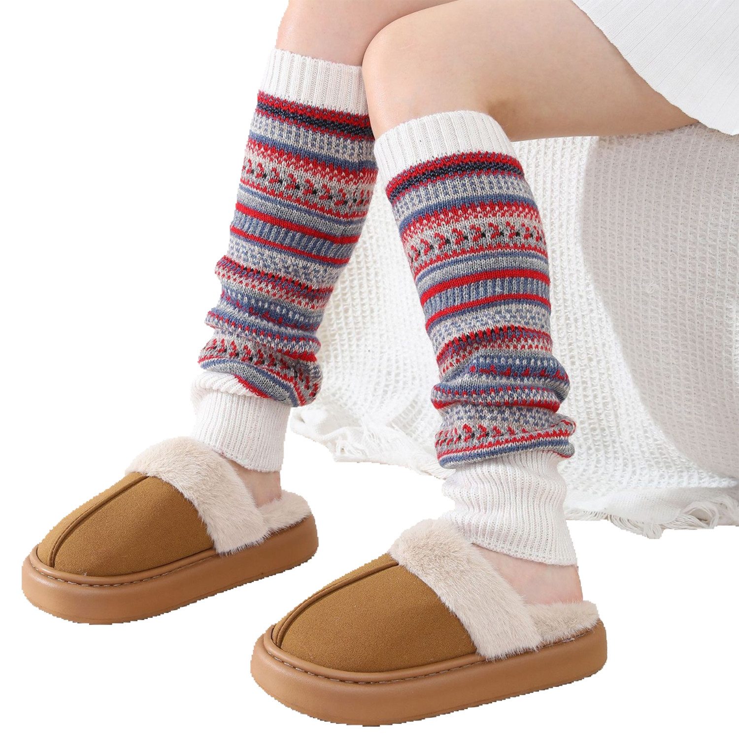 Refttenw Beinstulpen Stulpen Böhmen,Beinwärmer Damen für günstig online kaufen