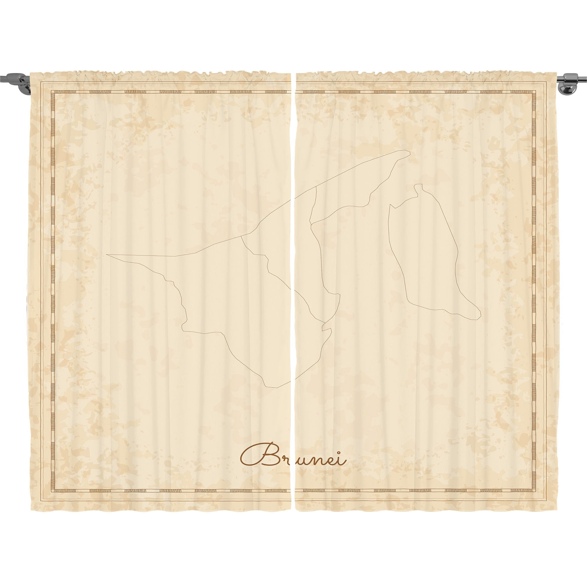 Gardine Schlafzimmer Kräuselband Vorhang mit Schlaufen und Haken