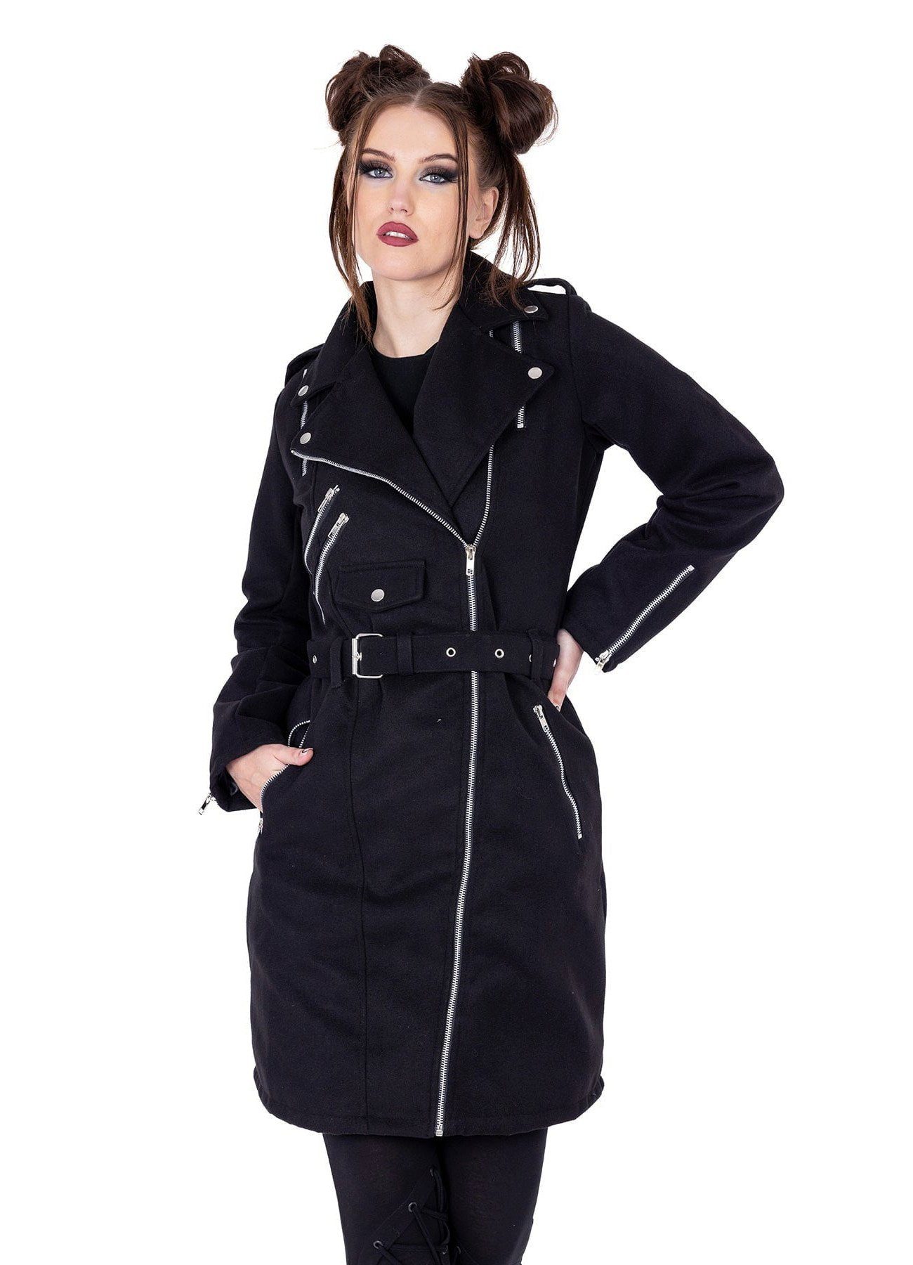 Vixxsin Kurzmantel Louella Coat Industrial Goth Cyber Punk