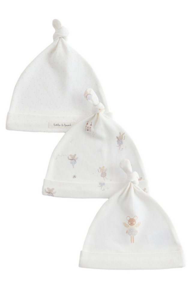 Next Beanie 3er-Pack Baby-Knotenmützen (3-St)
