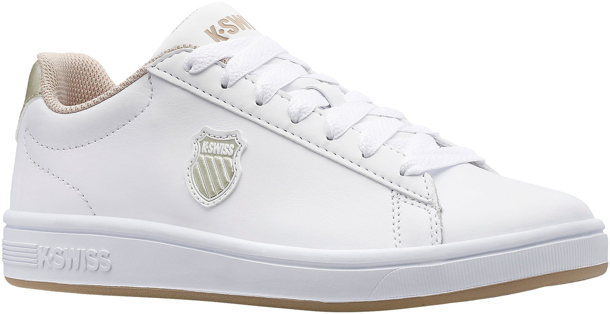 K-Swiss Court Shield Sneaker, Strapazierfähiges Obermaterial aus Synthetik