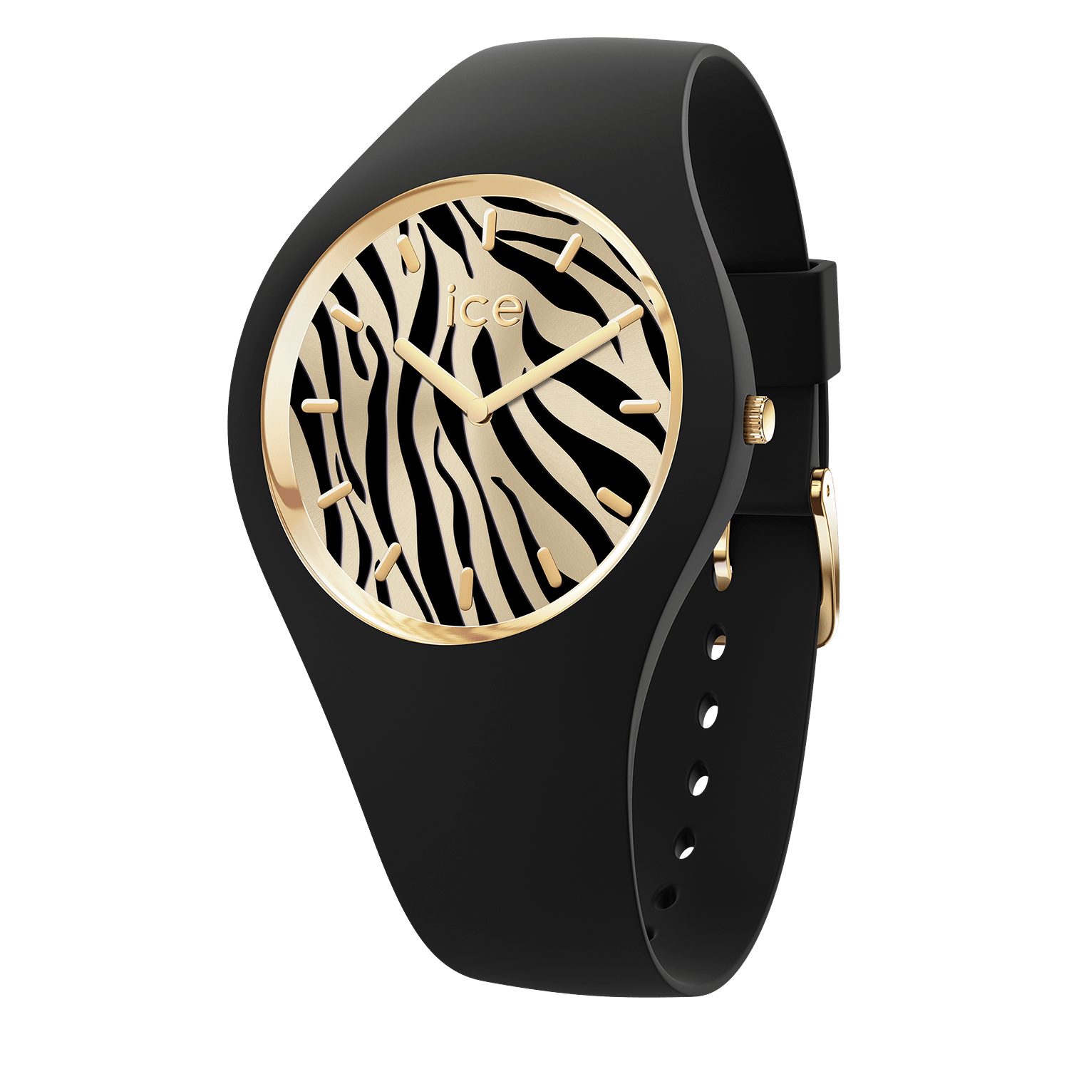 ice-watch Quarzuhr ICE wild - Zebra 025894, Armbanduhr, Damenuhr, Silikonarmband, analog
