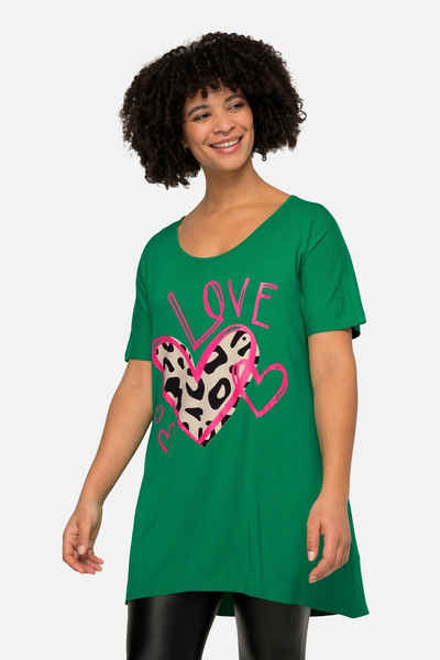 Angel of Style Longshirt T-Shirt lang und oversized LOVE-Motiv Rundhals