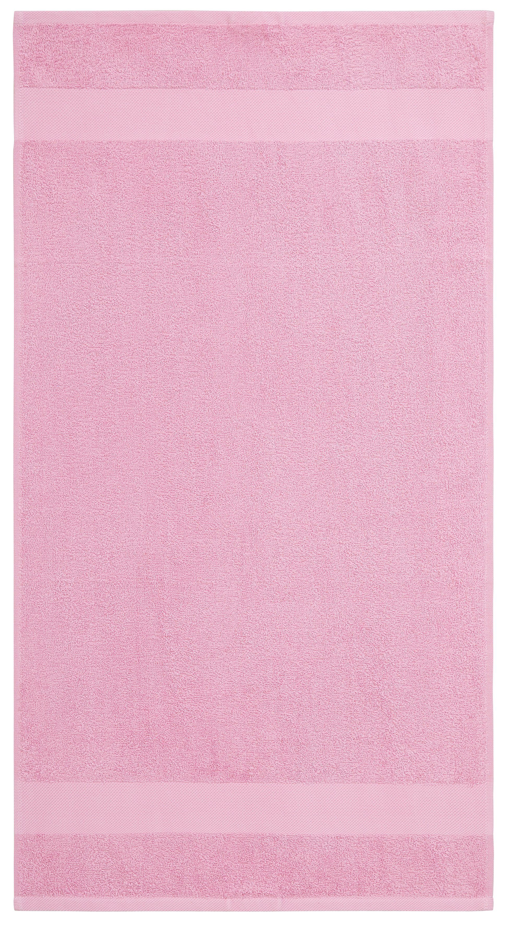 my home Handtuch Set Farben, Baumwoll-Handtücher rosa Melli, 10-tlg), 100% Walkfrottee, in Handtuchset (Set, dezenten