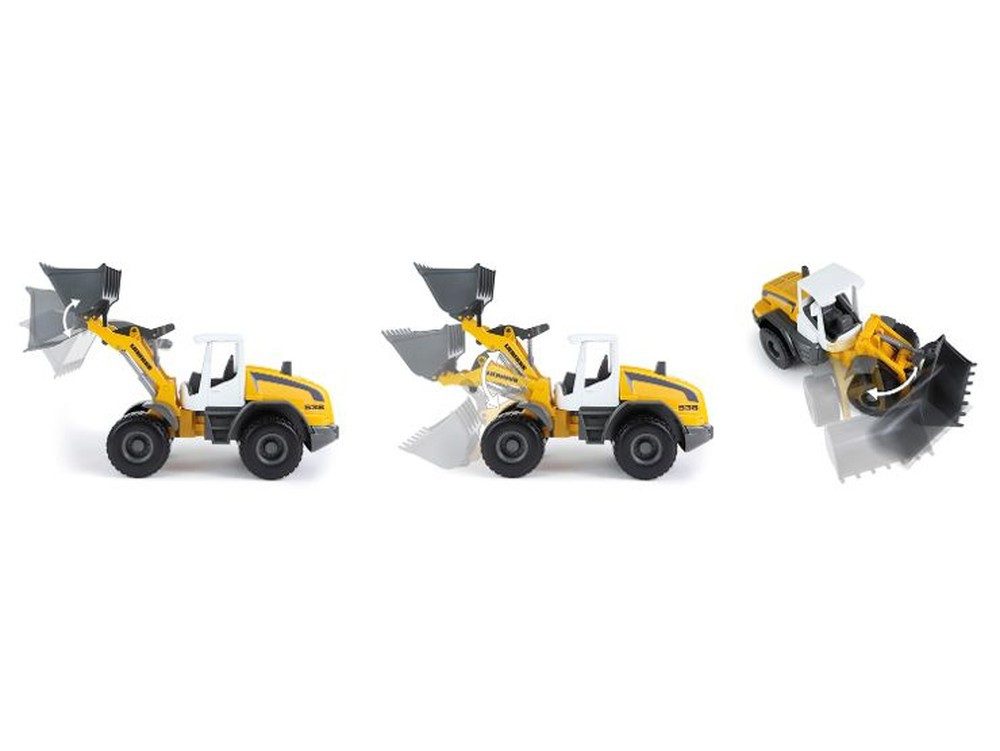 SIMM Spielwaren Spielzeug-Radlader Radlader Liebherr L538 Litronic mit beweglichem Führerhaus
