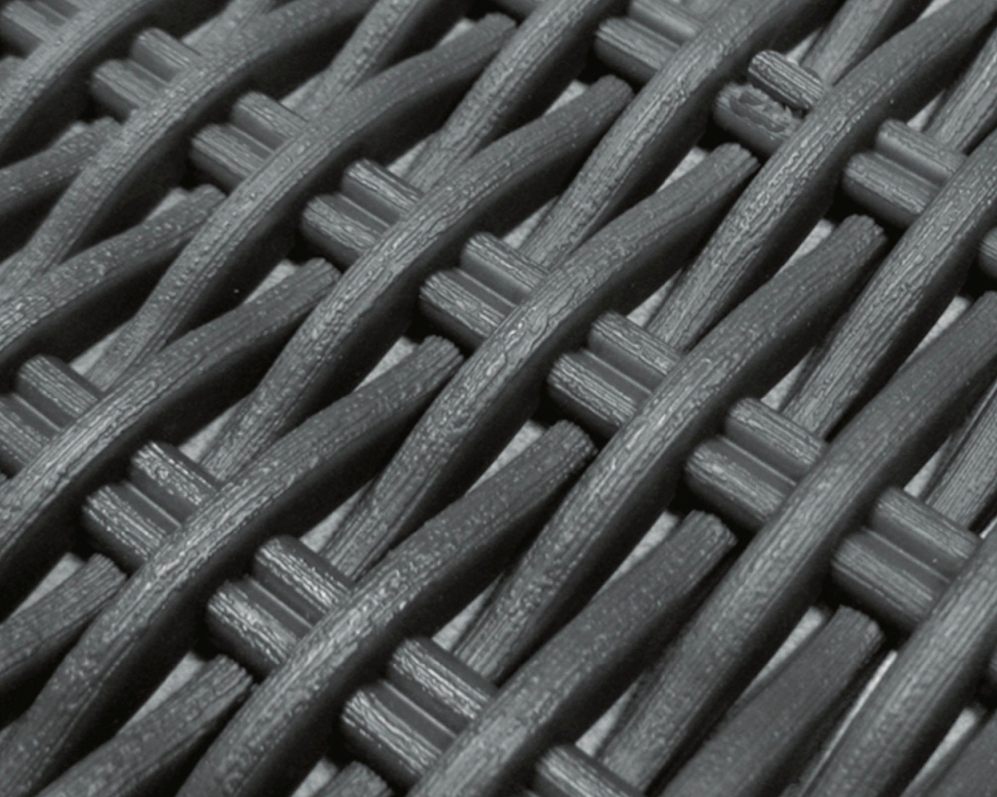 Allibert Gartentisch Allibert Tisch Fußhocker California, graphit, Rattanoptik, Garten (1-St)