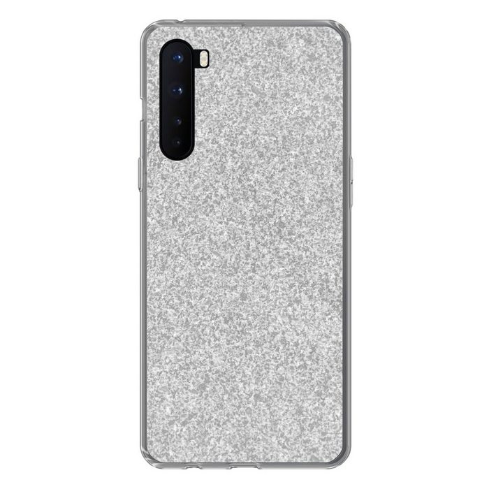 MuchoWow Handyhülle Granit - Struktur - Grau - Design Phone Case Handyhülle OnePlus Nord Silikon Schutzhülle