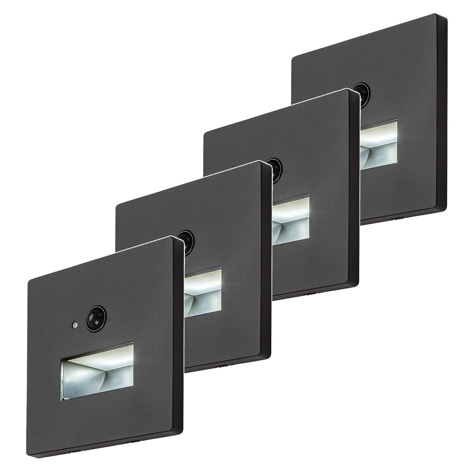 Rabalux LED Nachtlicht Lunca LED-Treppenleuchte mit Bewegungsmelder