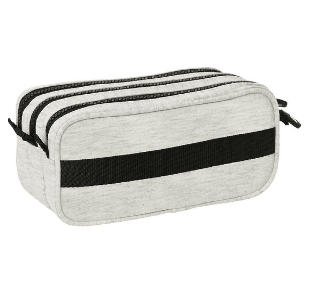 Thumbnail - safta Papierscheren Dreifaches Mehrzweck-Etui Kappa Grey knit Grau (21,5 x 10 x 8 cm)