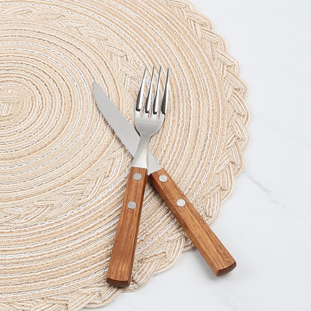 BYSURE Platzset, (6-St), 6er Set Runde Platzsets Tischmatten Tischsets Abwa günstig online kaufen