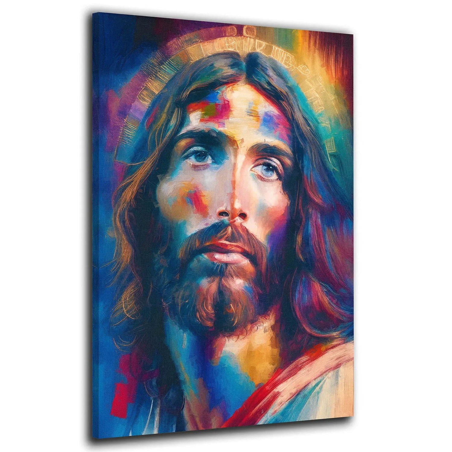 Artedinoi Leinwandbild Jesus Christus Paint Style Wandbild Leinwandbild Kunstdruck XL Deko