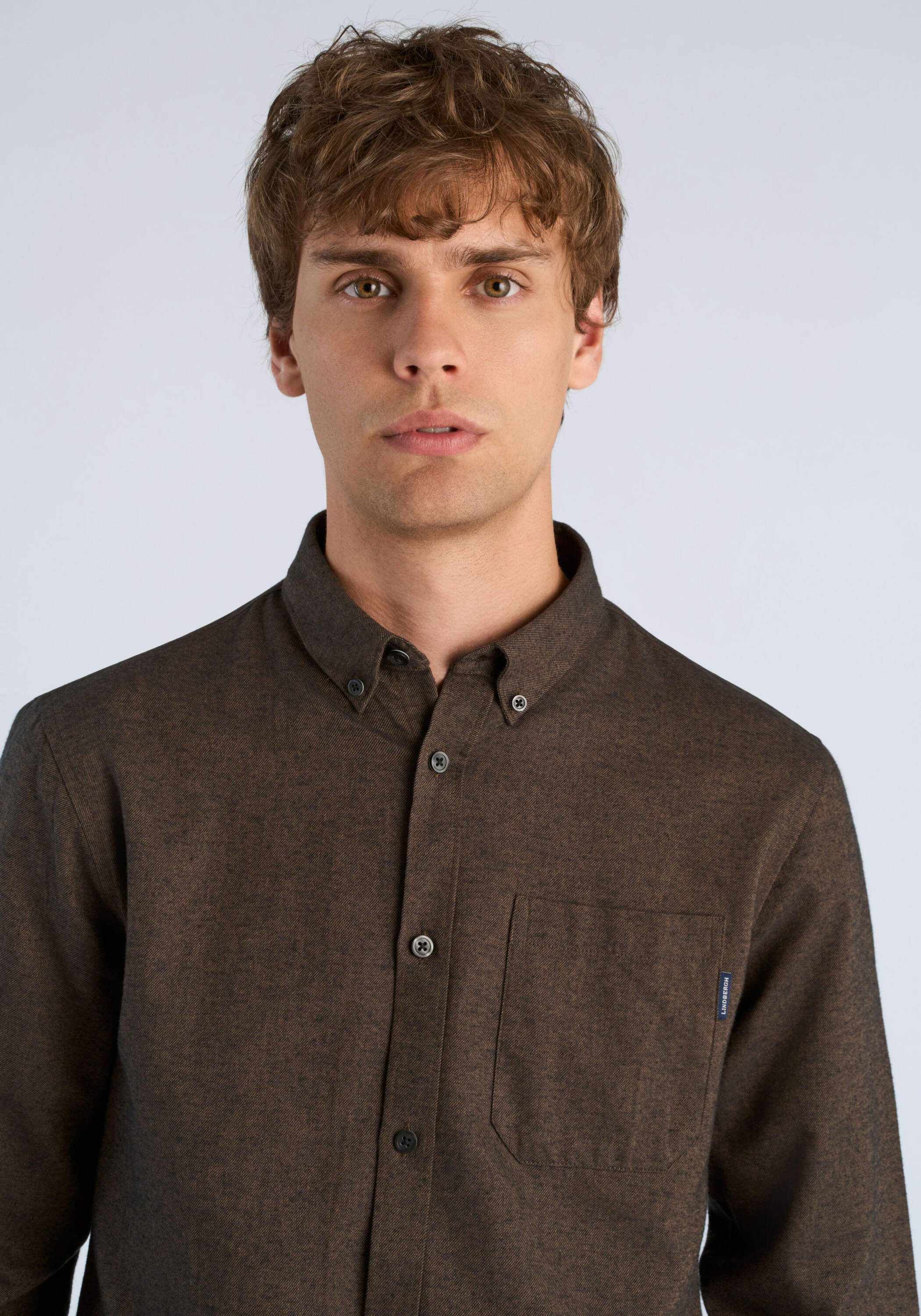 LINDBERGH Businesshemd Business-Casual-Hemd (Langarm) Relaxed Fit