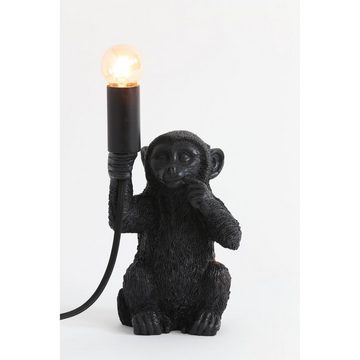 Light & Living Tischleuchte Tischleuchte Monkey - Schwarz - 13x12,5x23,5cm