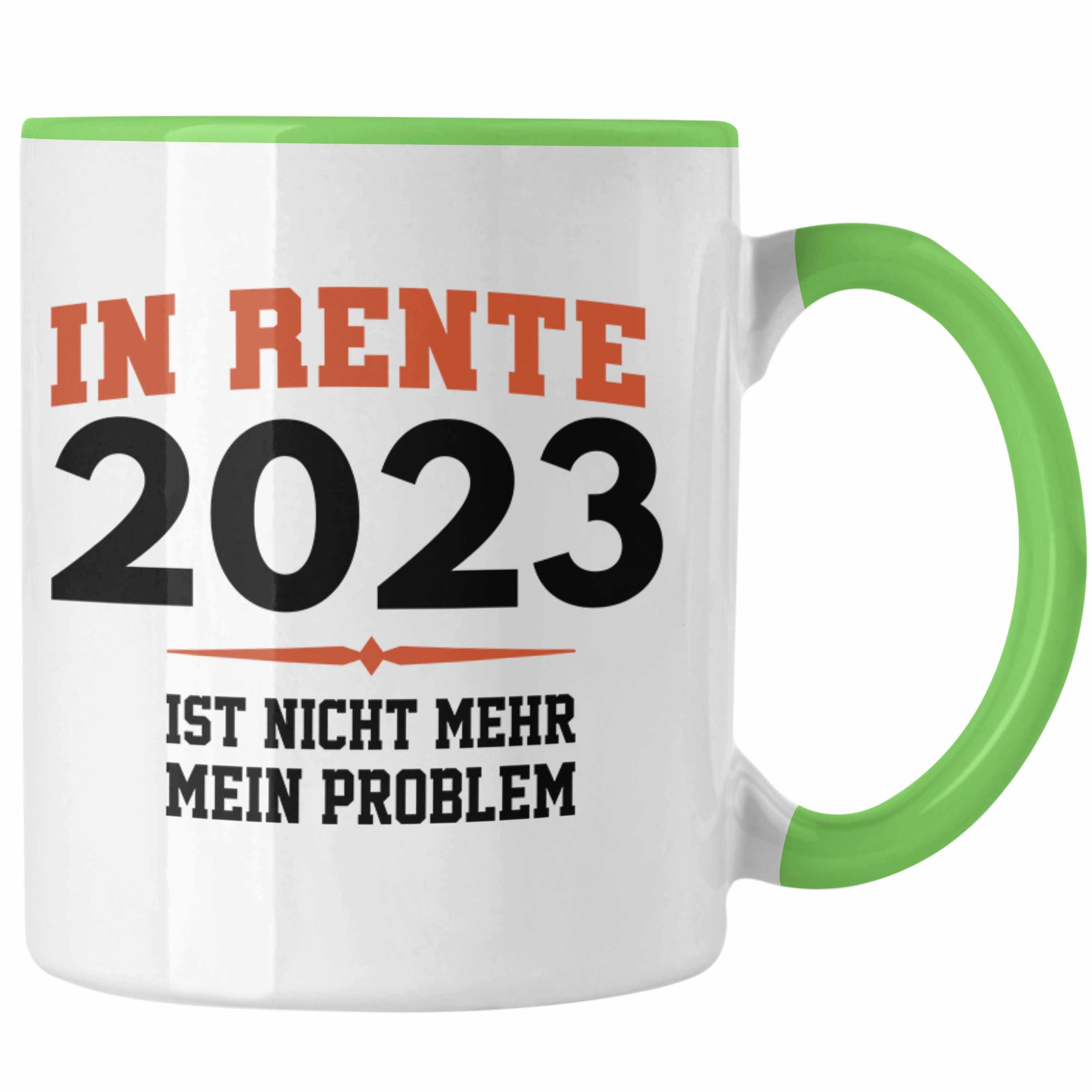Trendation Tasse Trendation - Renter 2023 Tasse Ruhestand Geschenk Rente Grün