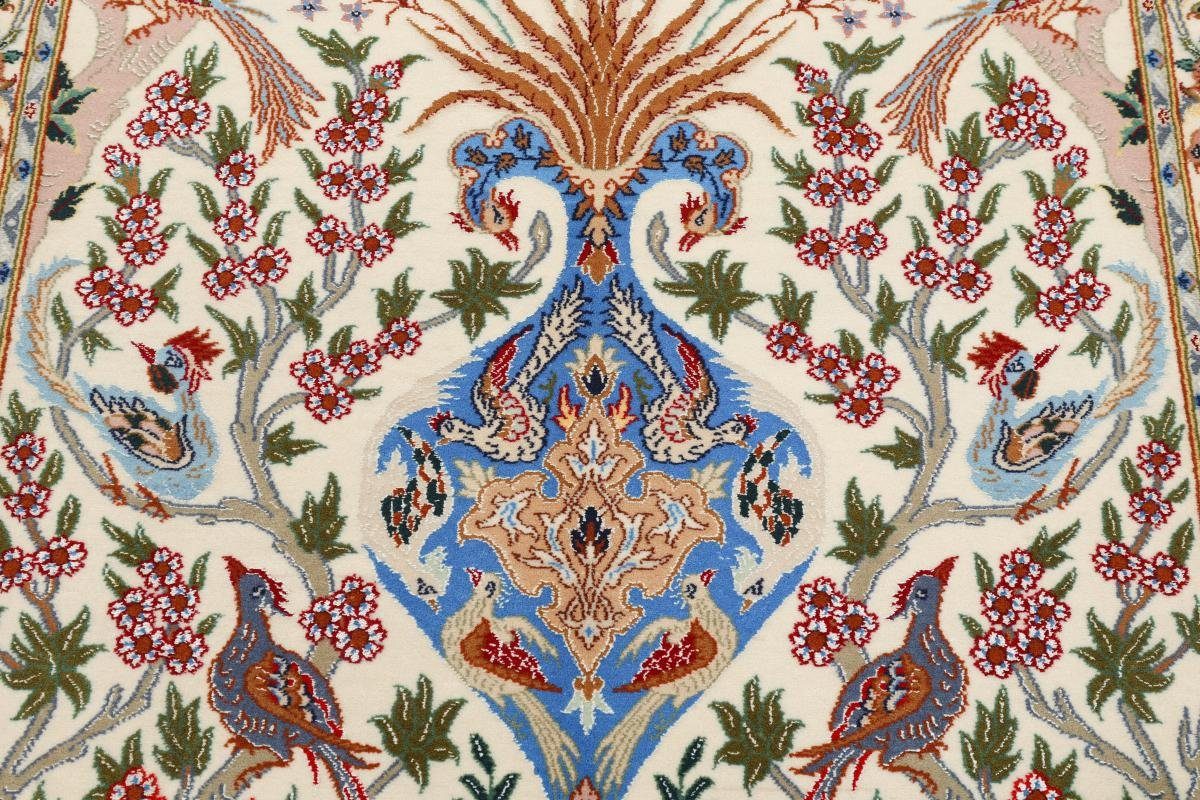 Seidenkette Trading, mm Orientteppich Höhe: Nain Isfahan Orientteppich, rechteckig, 6 83x125 Handgeknüpfter