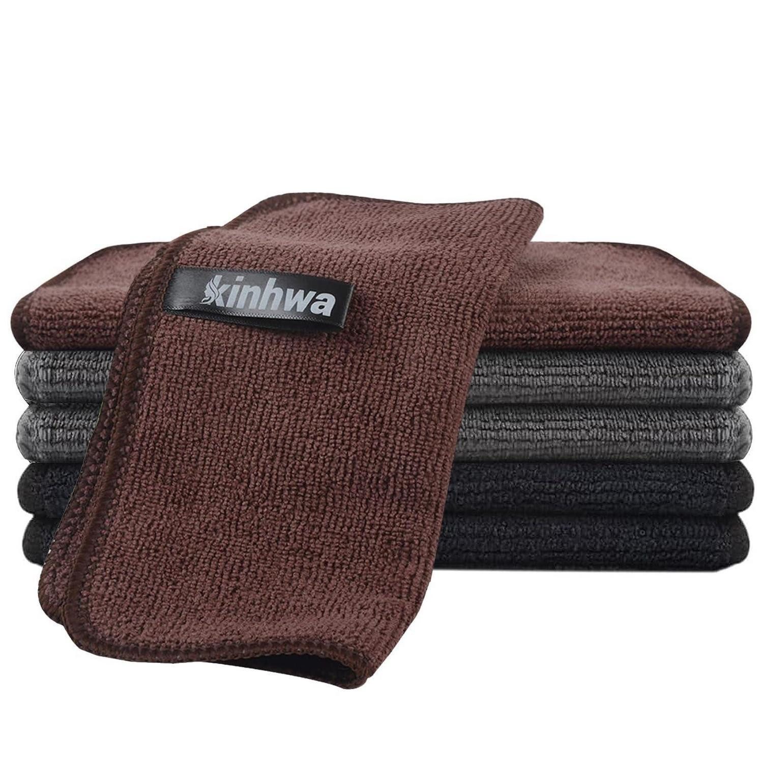 LuxusKollektion Spüllappen Mikrofaser 6er Set 20x20cm bunt Mikrofasertuch (Textil, 20x20 cm)