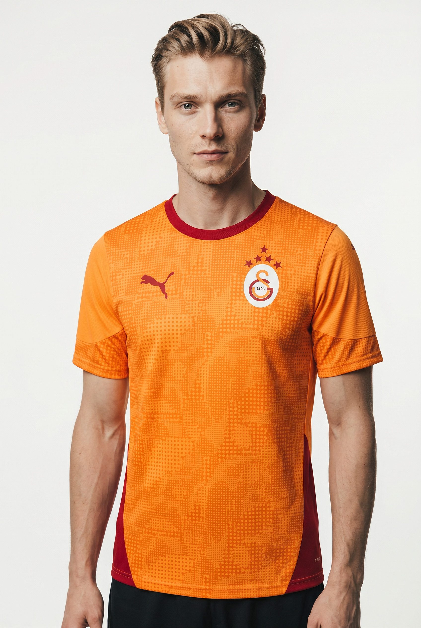 PUMA Fußballtrikot GSK TRAINING JERSEY WITH STAR für Fußball, Slim Fit Passform, Rundhalsausschnitt