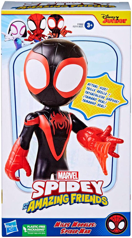 Hasbro Spielfigur Spidey and His Amazing Friends, große Miles Morales: Spider-Man Figur
