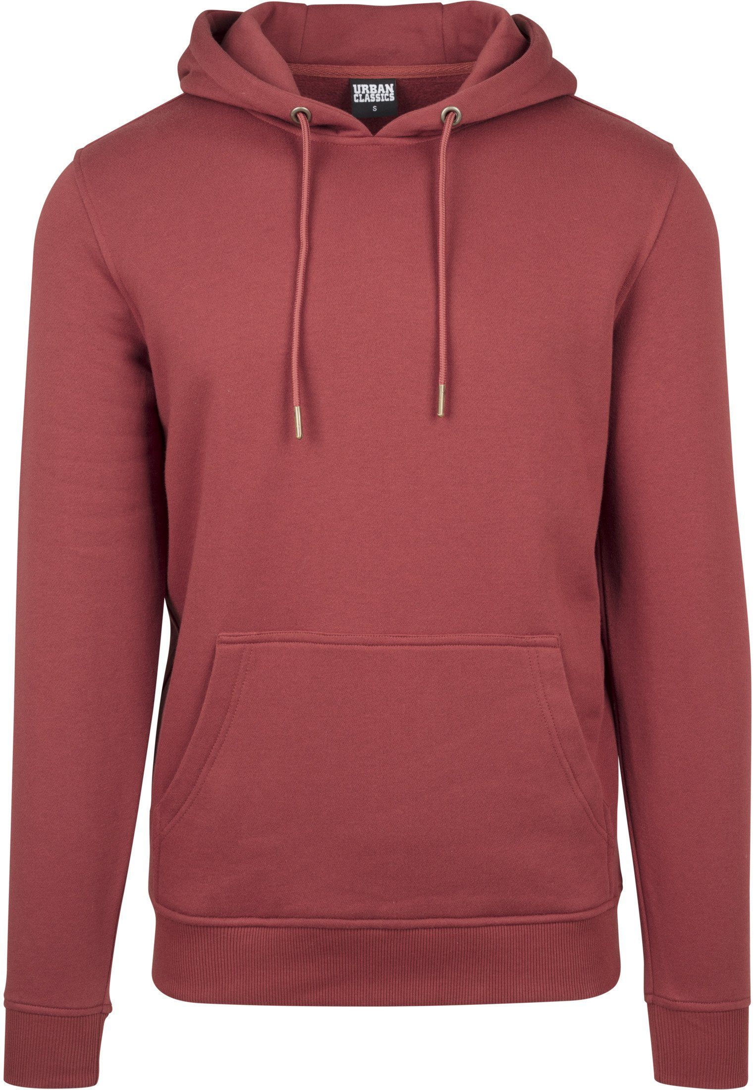 URBAN CLASSICS Sweater Herren Basic Sweat Hoody (1-tlg) rusty