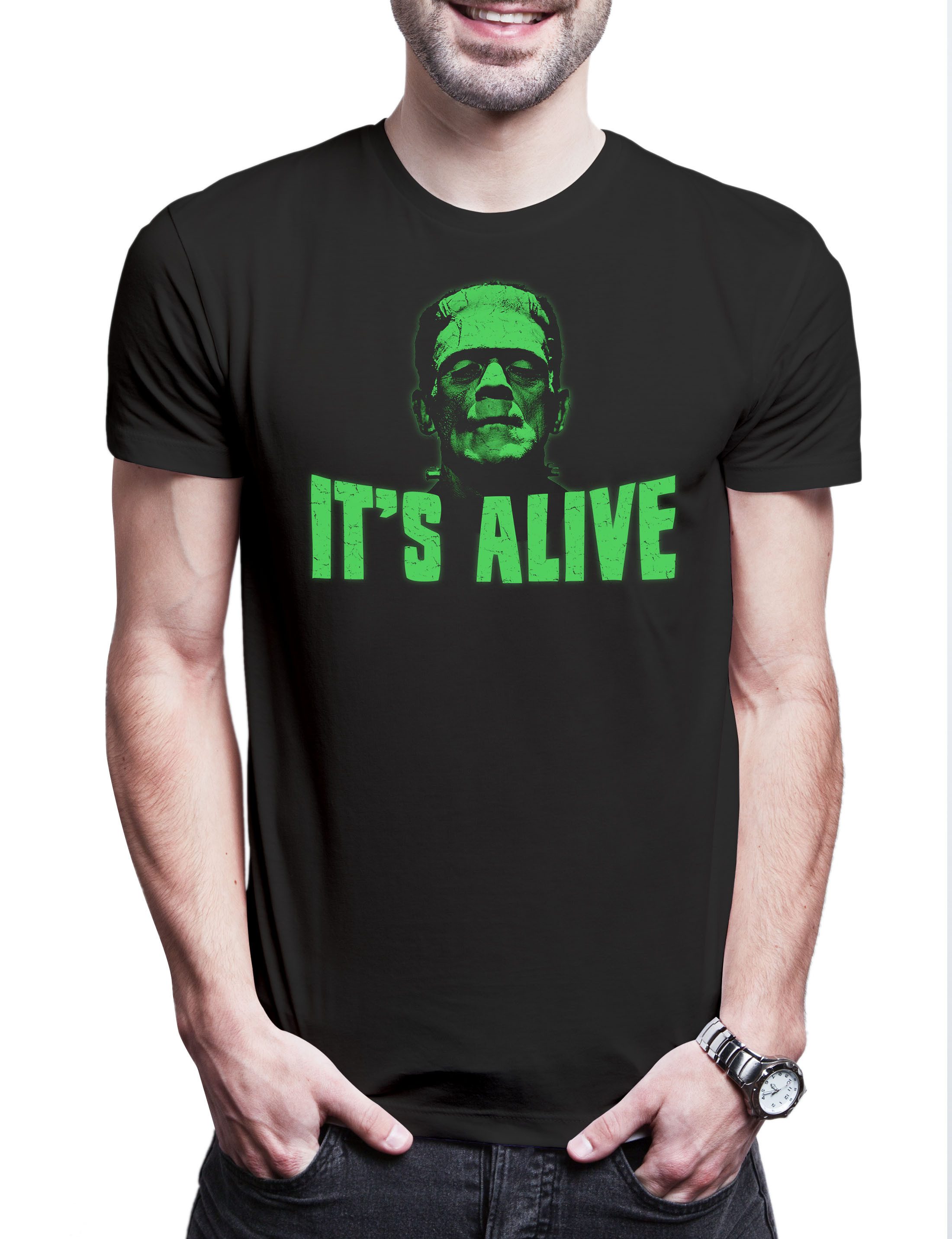 Print-Shirt It's Alive Herren T-Shirt Monster Movie Film Cult Frankenstein Icon