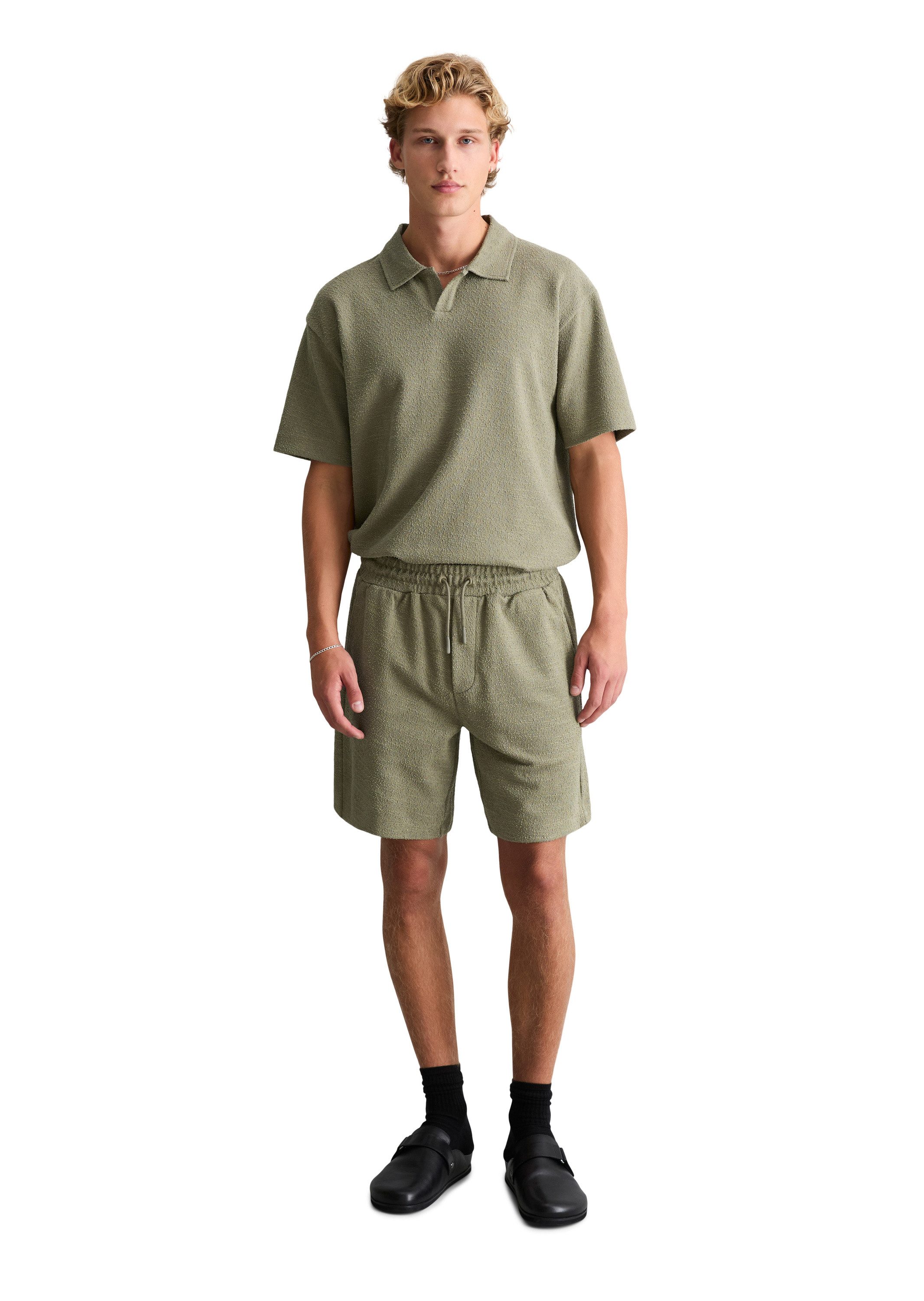 Marc O'Polo DENIM Shorts mit feiner Bouclé-Struktur