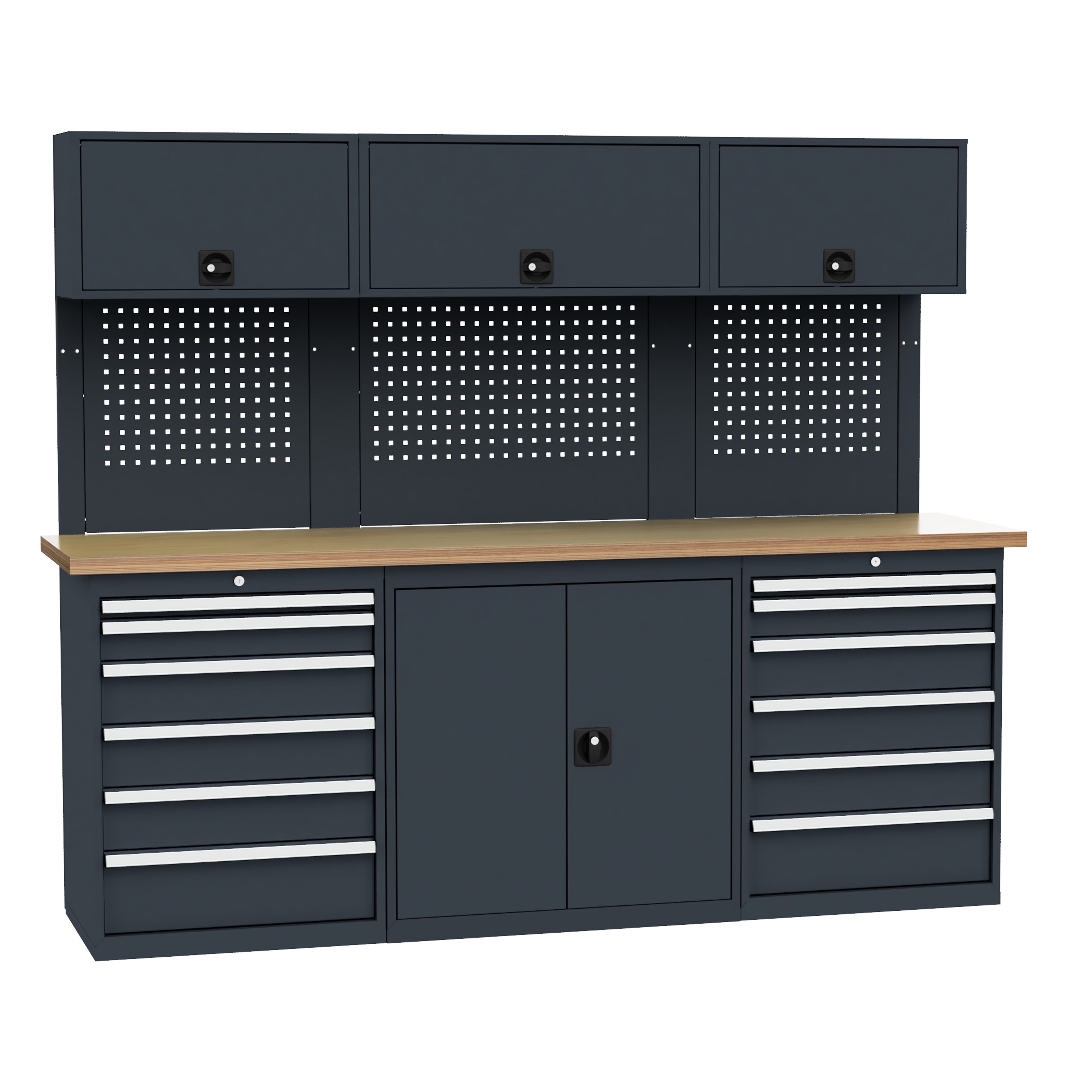 Simplaflex Werkstatt-Set Simplaflex Werkstatt Set - BxTxH: 2300 x 600 x 1950 mm, BxTxH: 230 x 60 x 195 cm