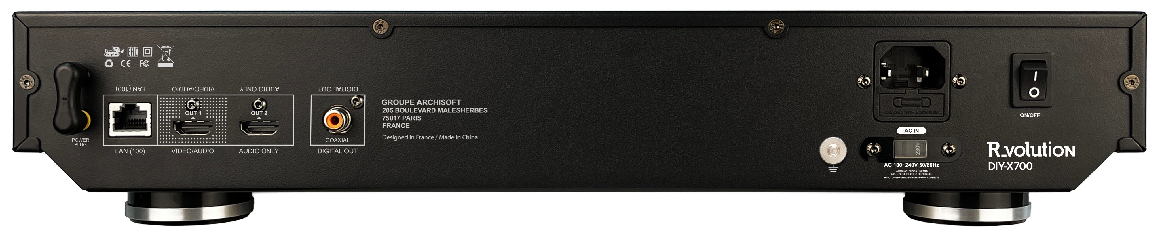 R_Volution R_Volution Chassis DIY-700 Blu-ray-Player