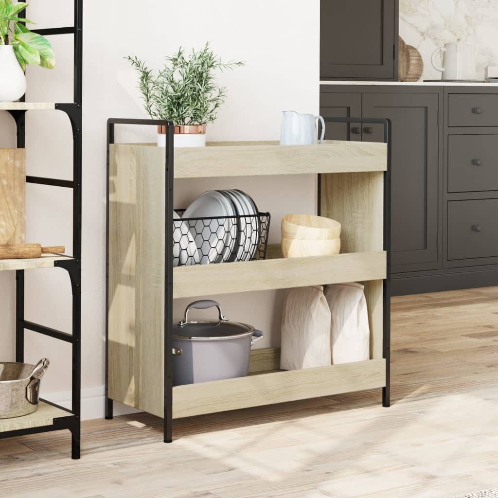 vidaXL Küchenwagen Küchenwagen Sonoma-Eiche 70x30x82 cm günstig online kaufen