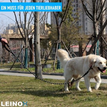 MAVURA Hundeleine LEINOX reflektierende Trainingsleine Nylon Hunde Leine Joggingleine, reflektierend mit weich gepolstertem Handgriff Neongrün 150cm