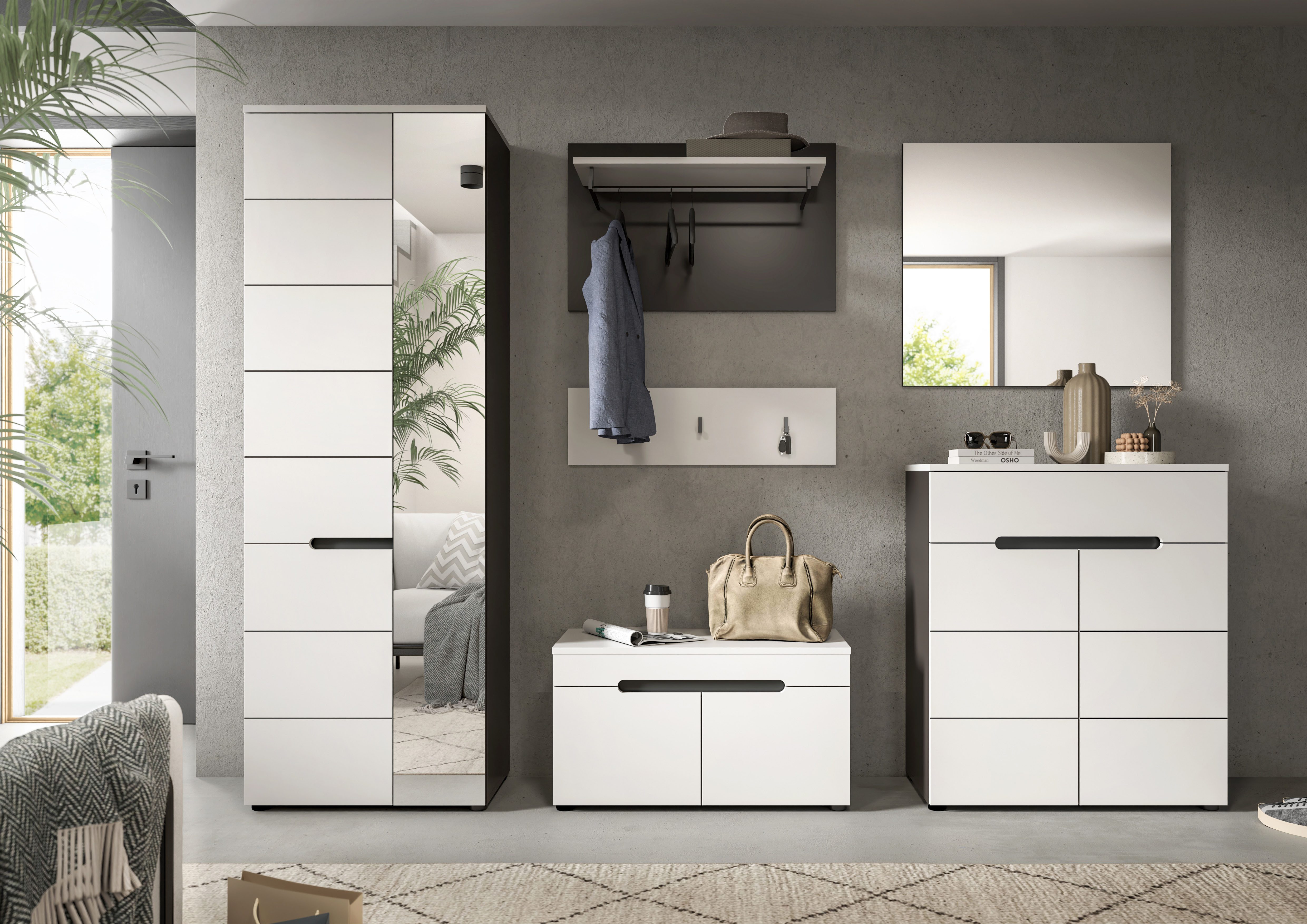 INOSIGN Garderoben-Set Rehat, Garderobenkombination, Breite 255cm, günstig online kaufen
