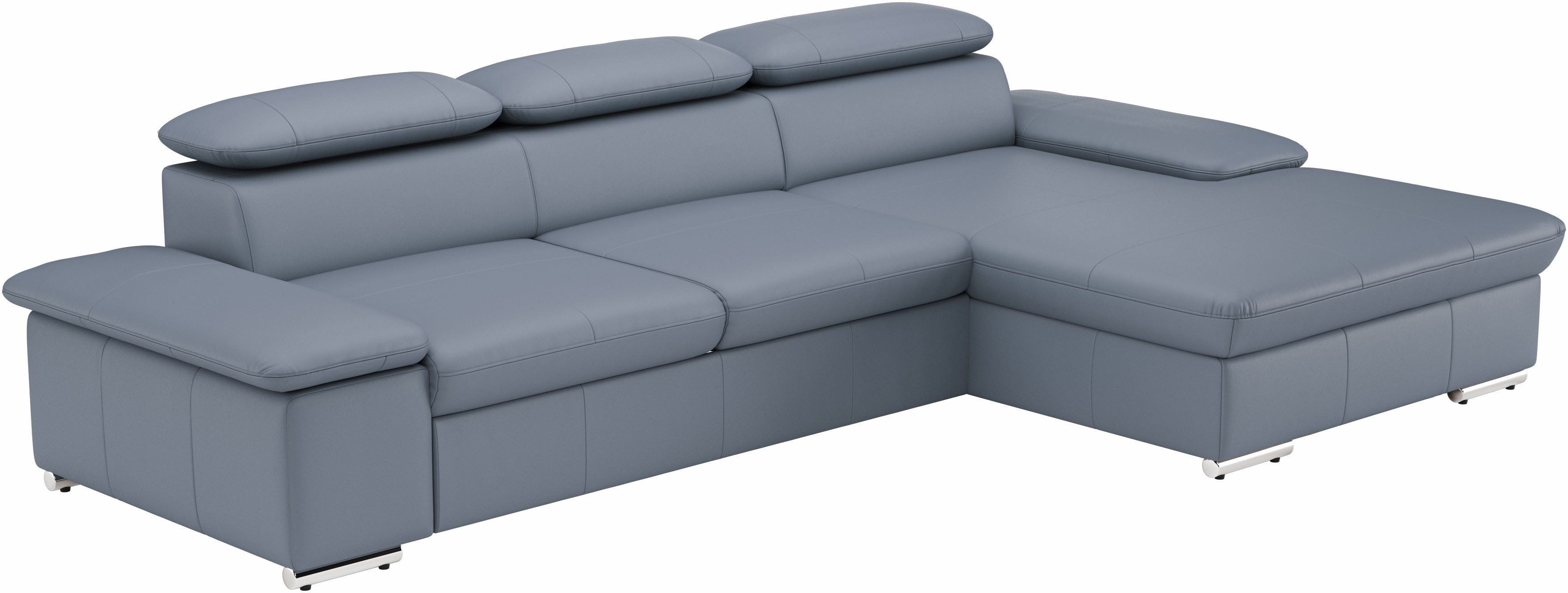 sit&more Ecksofa Valantine L-Form, B: 286 cm, mit Arm- & Kopfteilverstellung, optional mit Bettfunktion