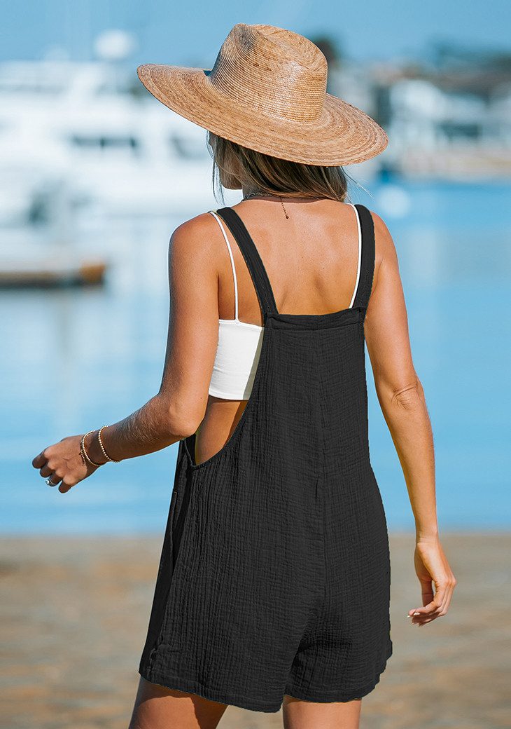 Cupshe Jumpsuit mit weitem Bein und schrägen Taschen