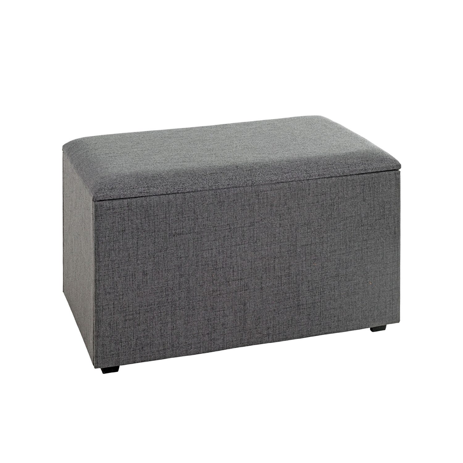 HAKU Sitztruhe Truhe - anthrazit - MDF, Textilgewebe - H. 42cm x B. 65cm - Sitzbank (1xSitztruhe, Deckelbank - Truhenbank), Banktruhe - Truhenbank - Sitzkiste - Kistenbank