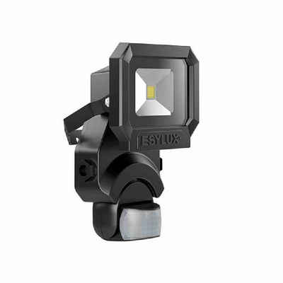 ESYLUX LED Dekolicht OFL/AFL SUN LED-Strahler 10W 1 LED schwarz + Bewegungsmelder