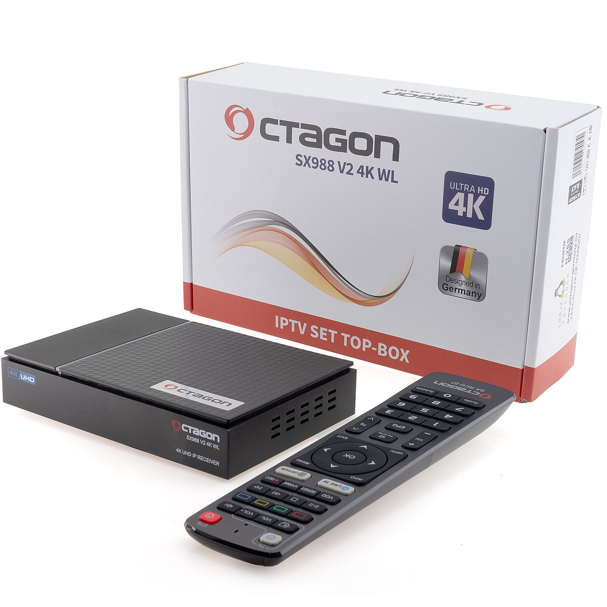 Octagon SX988 V2 4K UHD IPTV Smart TV Receiver SAT-Receiver