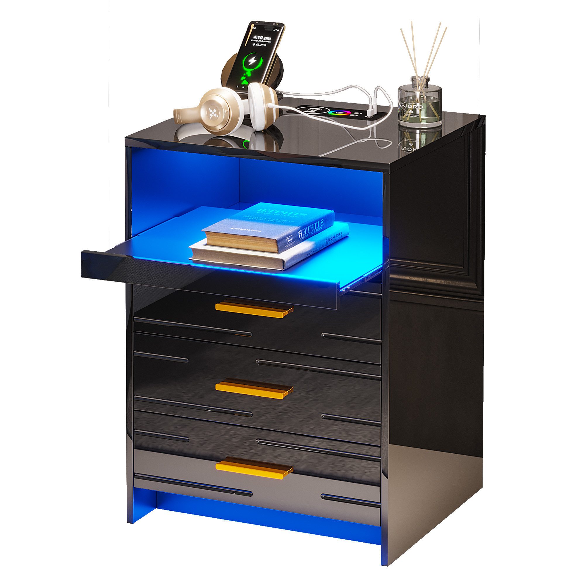 LVifur Nachttisch Smart LED Nachtschrank mit günstig online kaufen