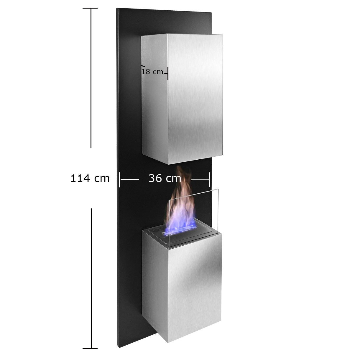 RS Trade Dekokamin Bioethanol Kamin, Wandkamin "Kreta"