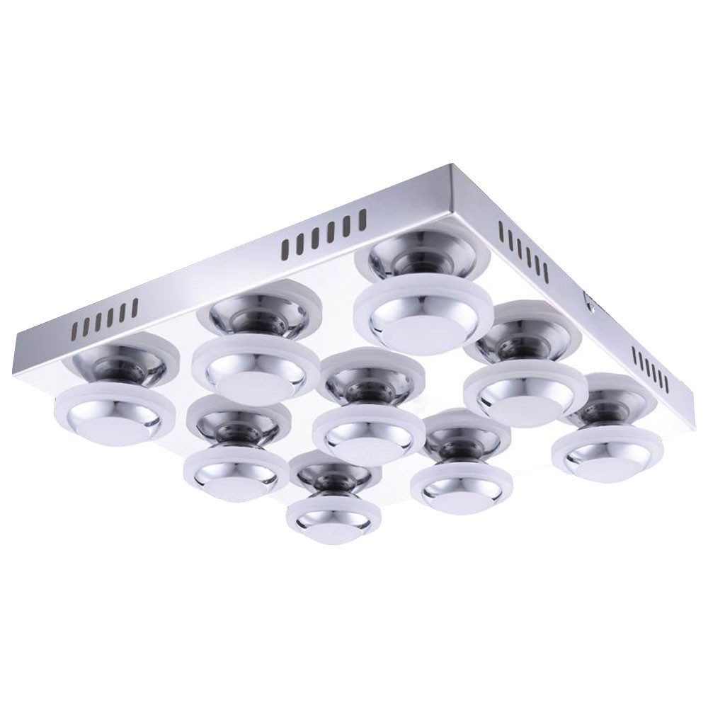 WOFI LED Deckenleuchte, LED-Leuchtmittel fest verbaut, Warmweiß, LED 40,5 Watt Decken Leuchte Metall Beleuchtung Leuchte Wofi
