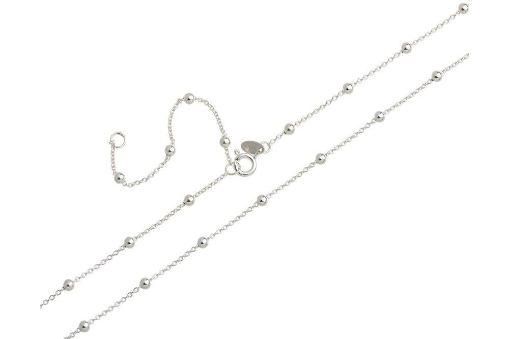 Silberkettenstore Silberkette Bauchkette Erbse 1,3mm mit Kugeln - 925 Silbe günstig online kaufen