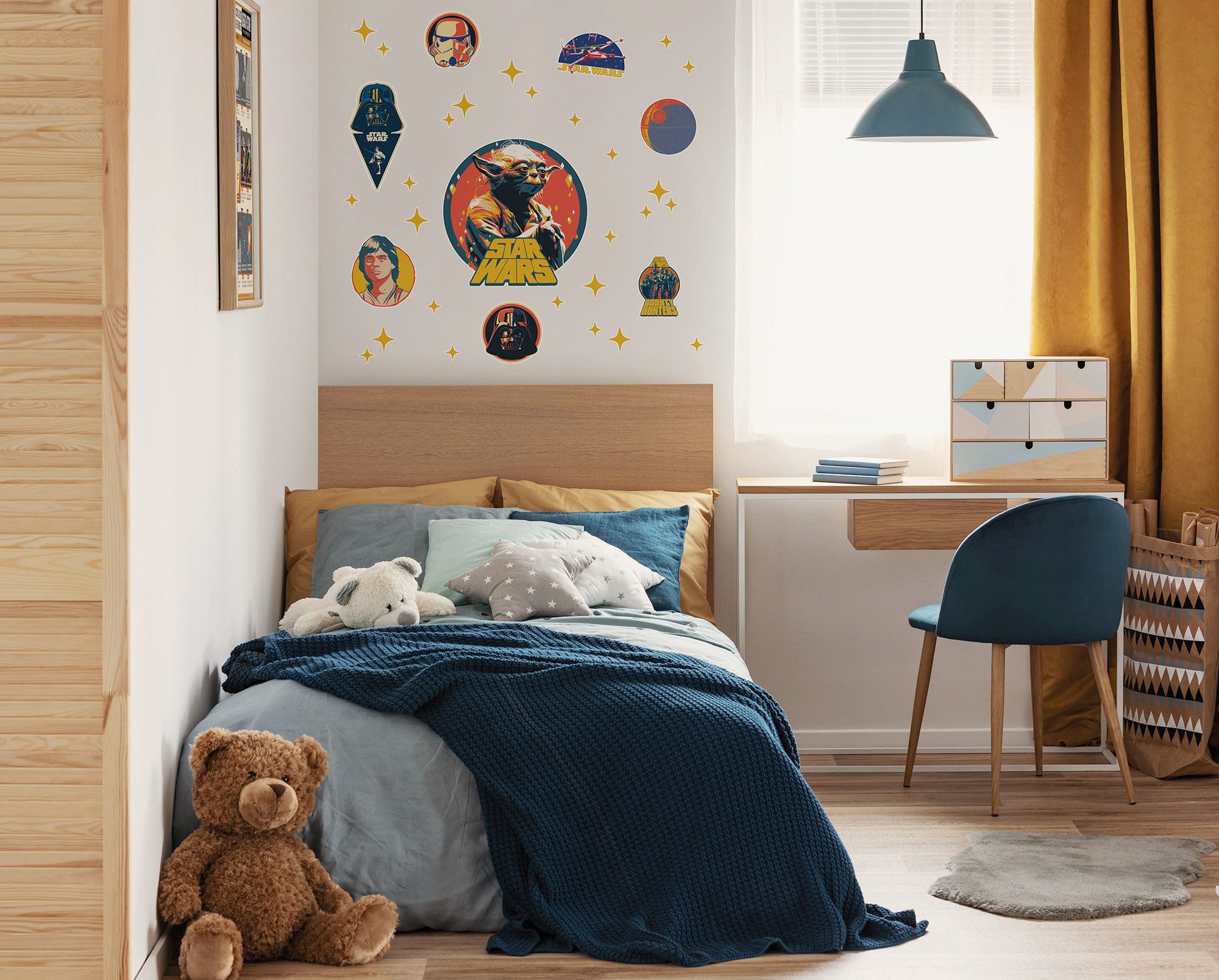 Komar Wandtattoo Star Wars Bounty Hunters (1 St), Künstler: Disney, 50 x 70 cm (Breite x Höhe) - Kinderzimmer, Wandsticker