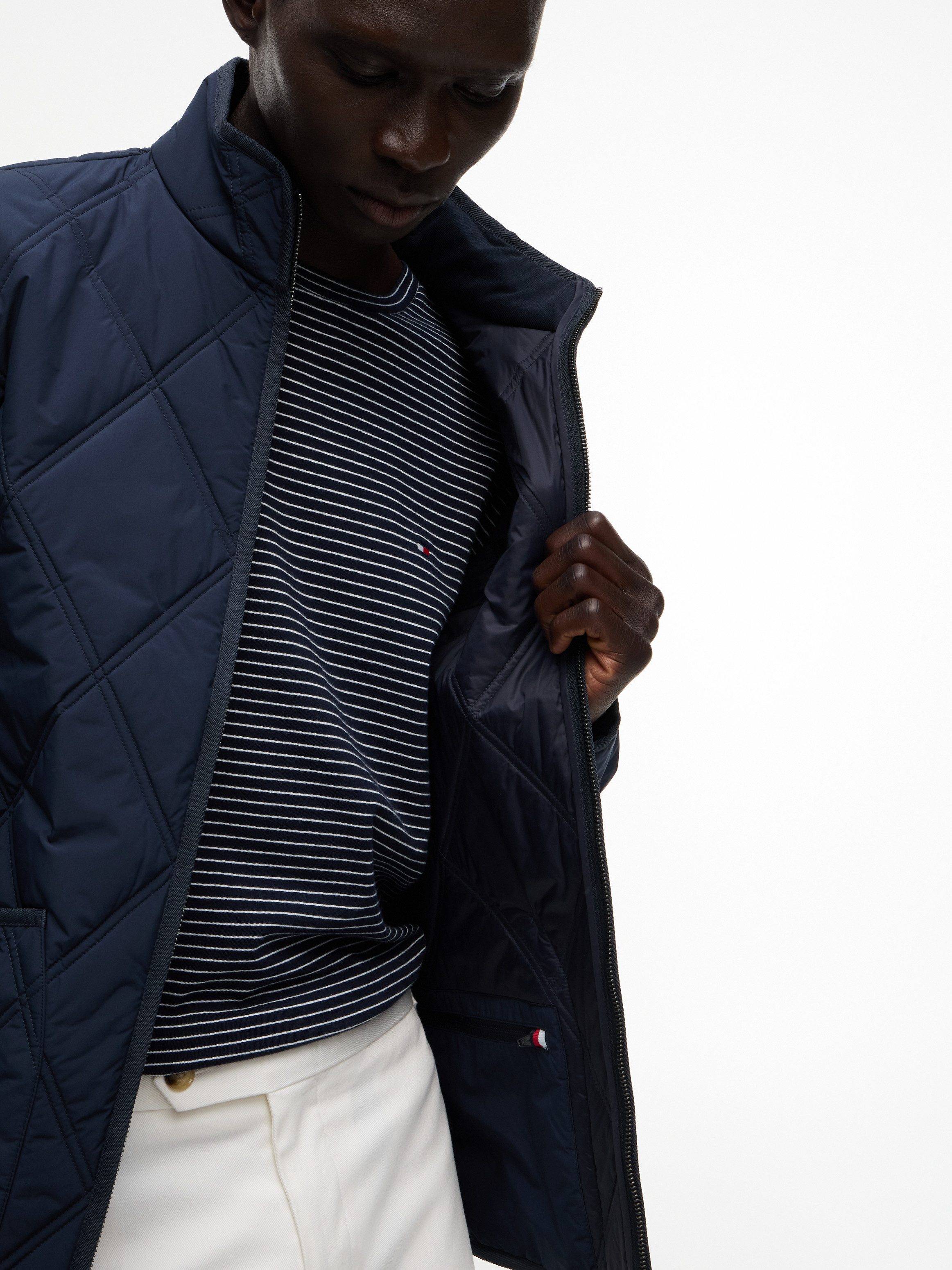 Tommy Hilfiger Steppjacke DIAMOND QUILT mit Rautensteppung und Reißverschluss – Bild 4 von 5