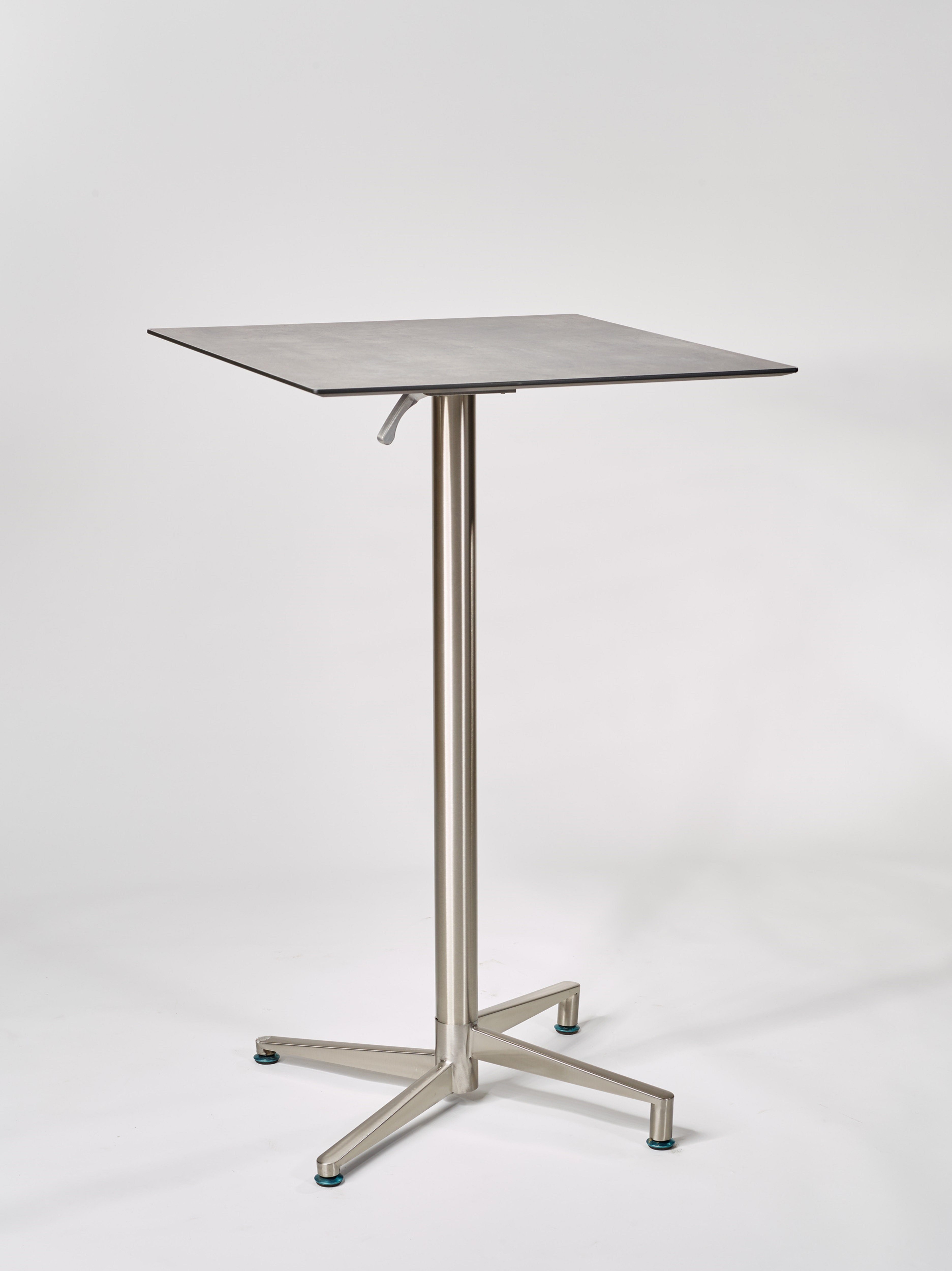 Destiny Stehtisch LOFT, Gestell Edelstahl, 68x68 oder 80x80cm, inkl. Tischplatte HPL