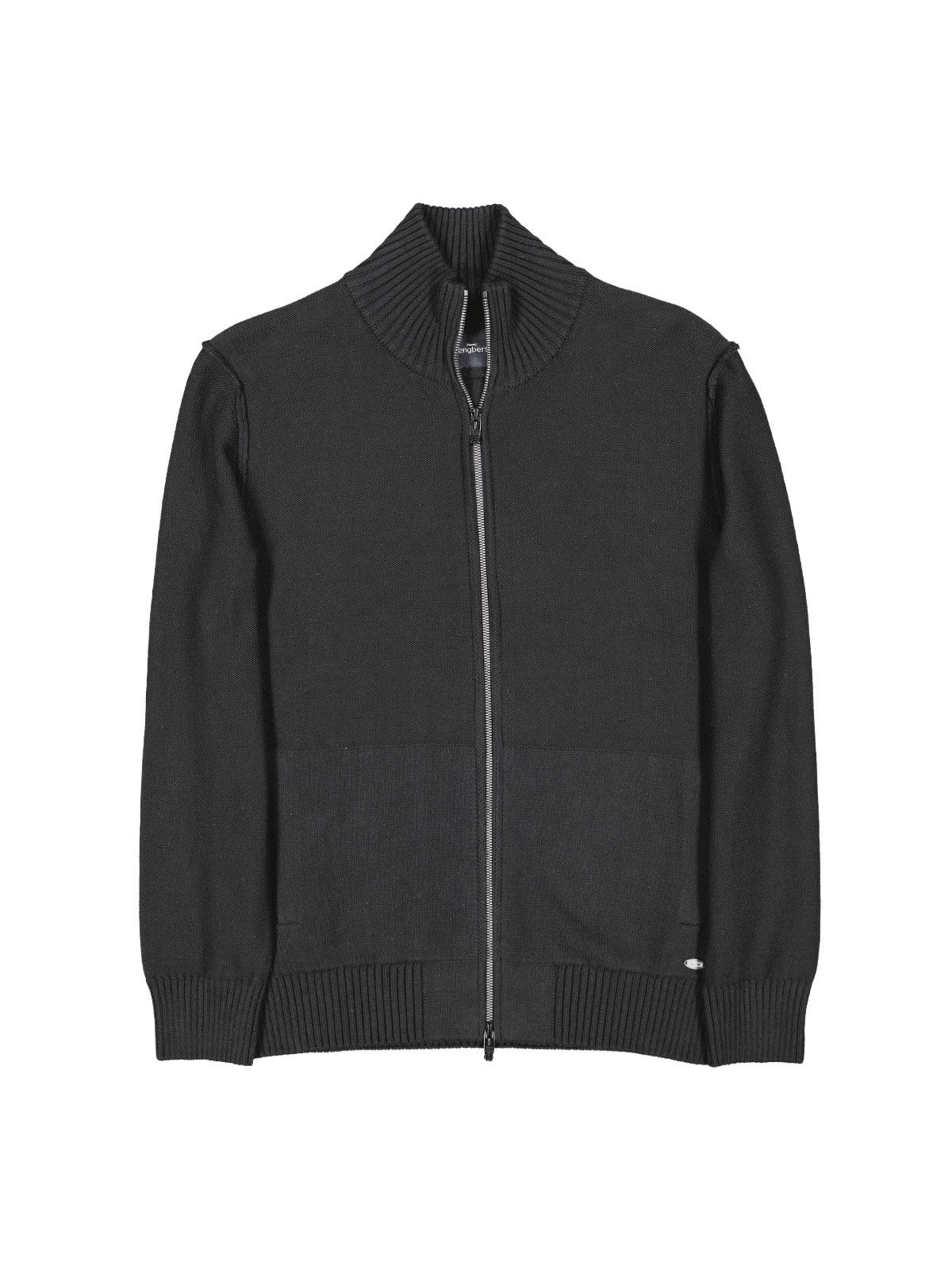 Engbers Strickjacke Herren Strickjacke, Schwarz