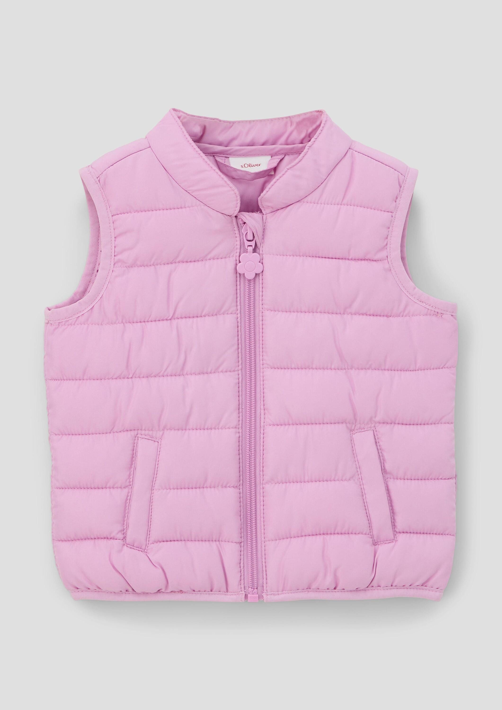 s.Oliver Outdoorjacke Outdoor-Weste Steppweste mit Stehkragen