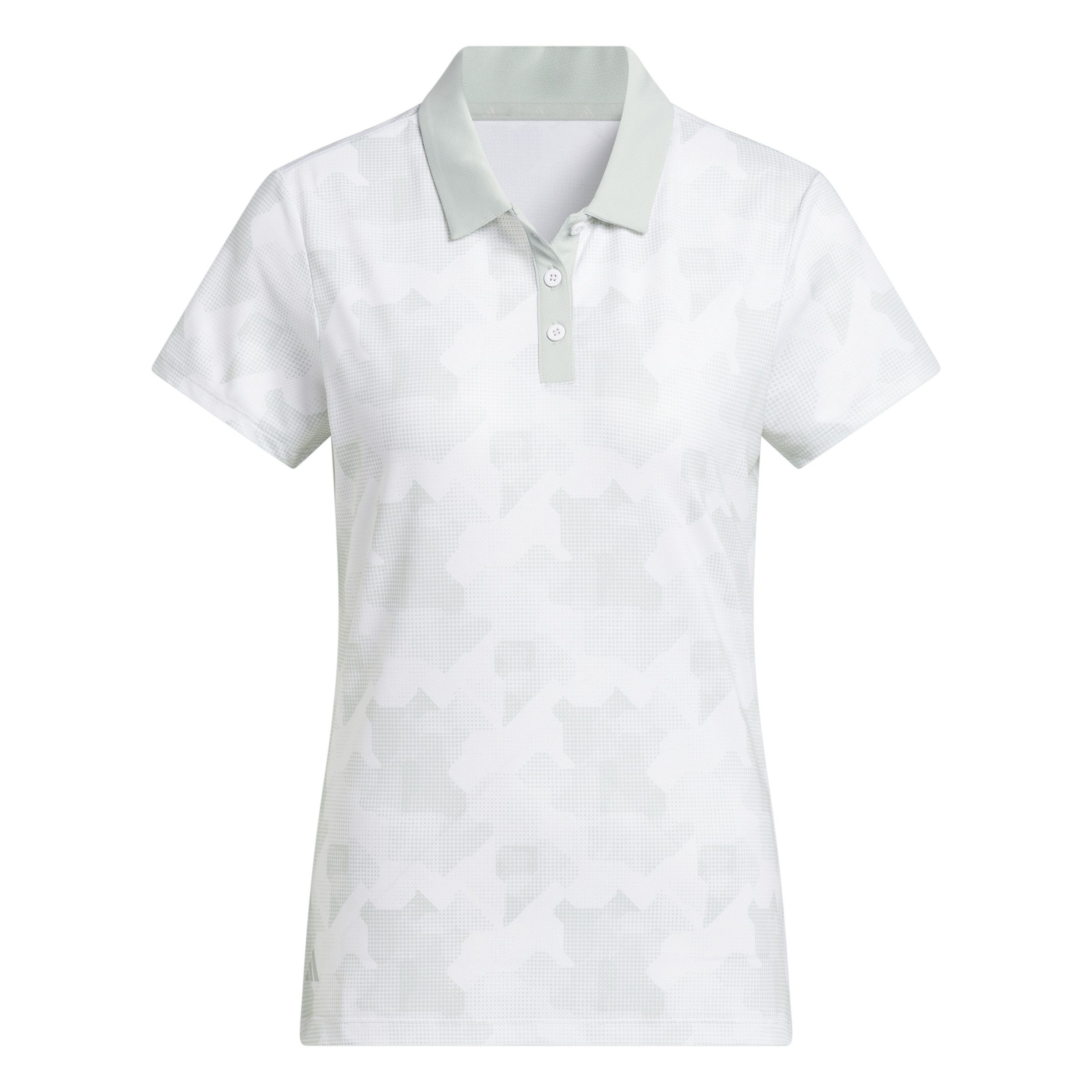 Poloshirt Adidas Golf Polo Ultimate365 Printed Grün-Weiß Damen
