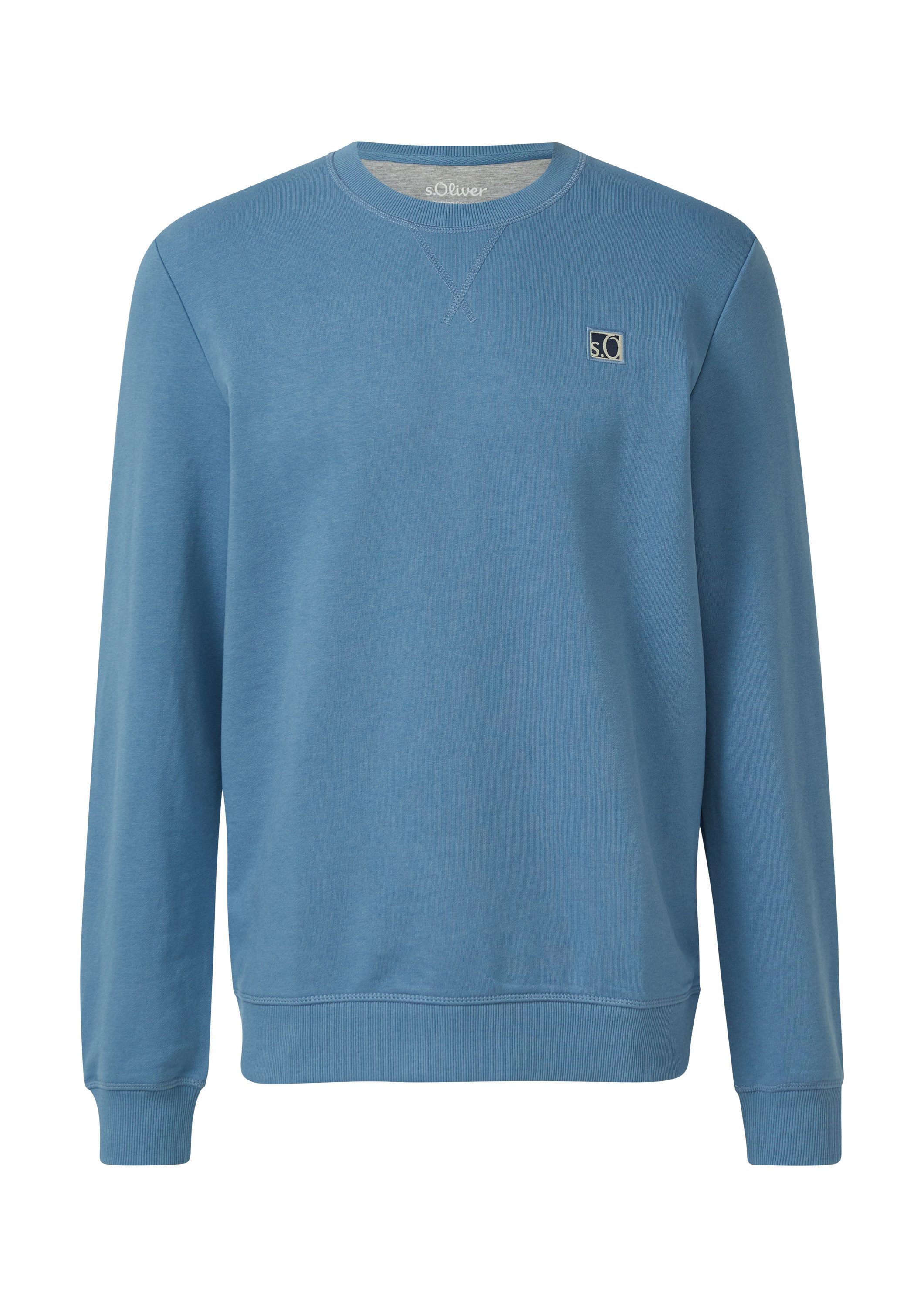 s.Oliver Sweatshirt Sweatshirt Weiches Sweatshirt aus Baumwollmix mit Crew günstig online kaufen