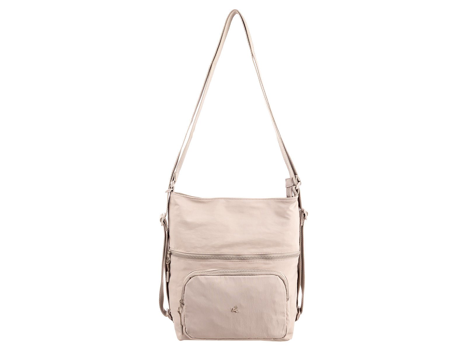 Prato Schultertasche CN22 Nylon 2in1 Umhängetasche und Rucksack Damen (Stück, 1-tlg., Handtasche), 2-in-1 Funktion