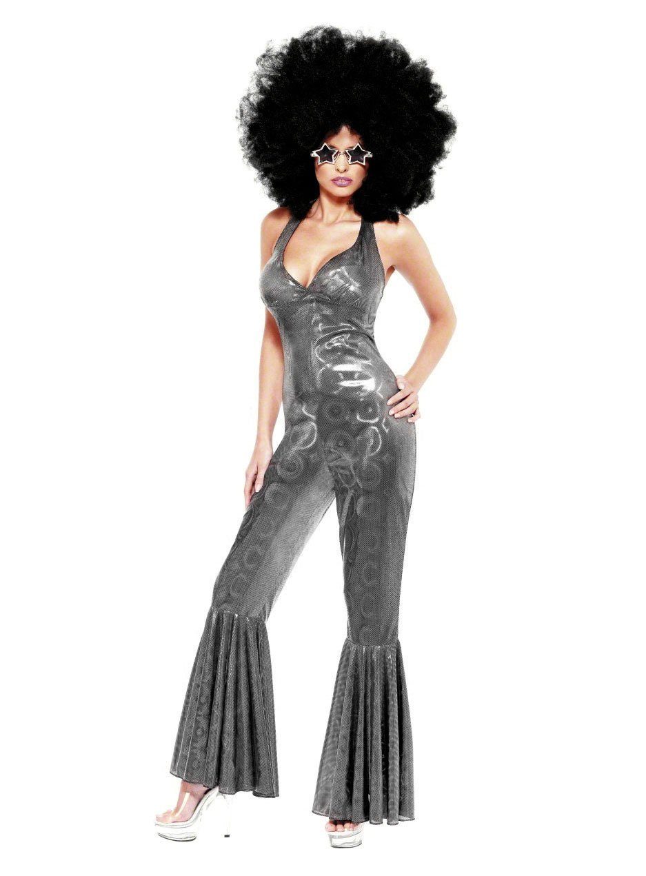Smiffys Kostüm Soul Diva, Grooviges Kostüm aus der goldenen Ära der Disco -Musik